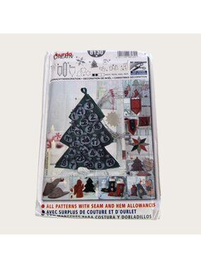 Burda Sewing Pattern 8130 Christmas Decorations Ornaments Stockings Bags More